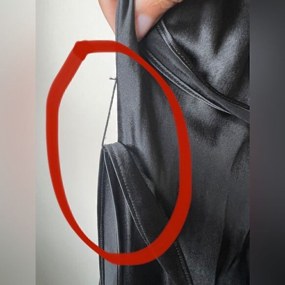 Vera Wang Black Satin Sleeveless Sequin Neck Keyhole Back Evening Maxi Gown 8 - Picture 9 of 16